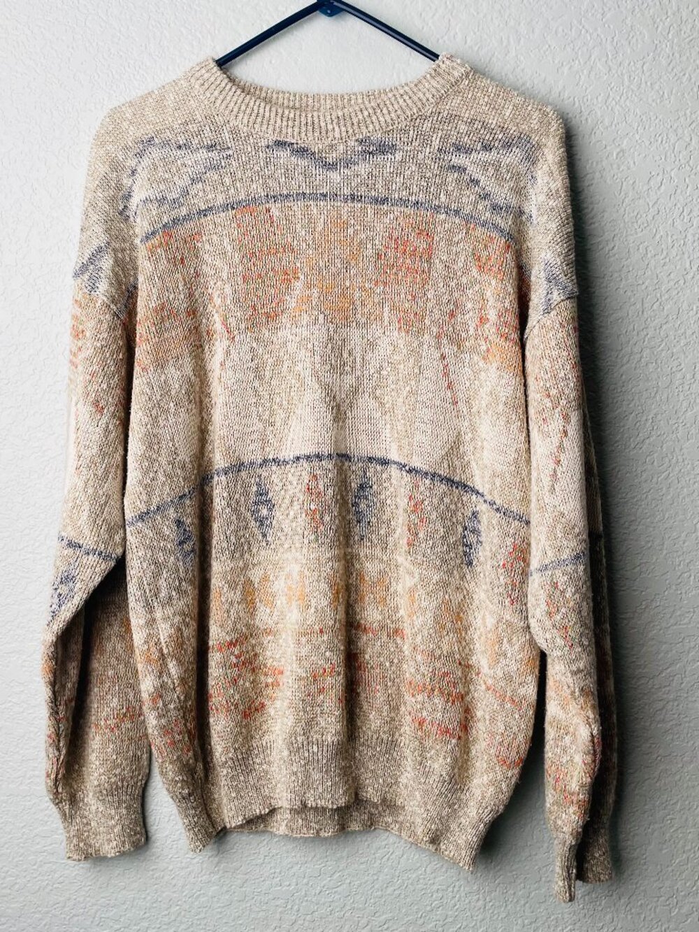 3 Suisses le Chouchou Geometric Aztec Tribal Print Sweater Made in France | LG